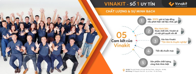 cam kết của Vinakit về sản phẩm 