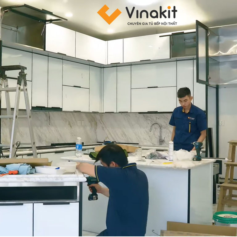 Thiết kế thi công tủ bếp trọn gói tại Vinakit