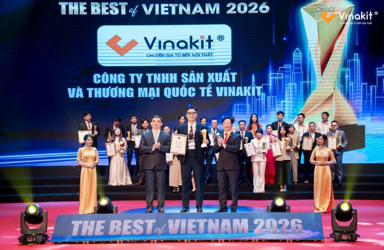 Vinakit - Thương hiệu thiết kế thi công tủ bếp trọn gói hàng đầu