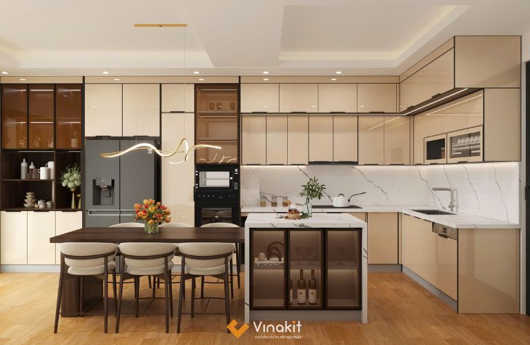 Báo giá tủ bếp Inox Vinakit