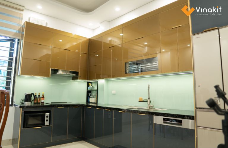 báo giá tủ bếp nhôm Tủ bếp nhôm