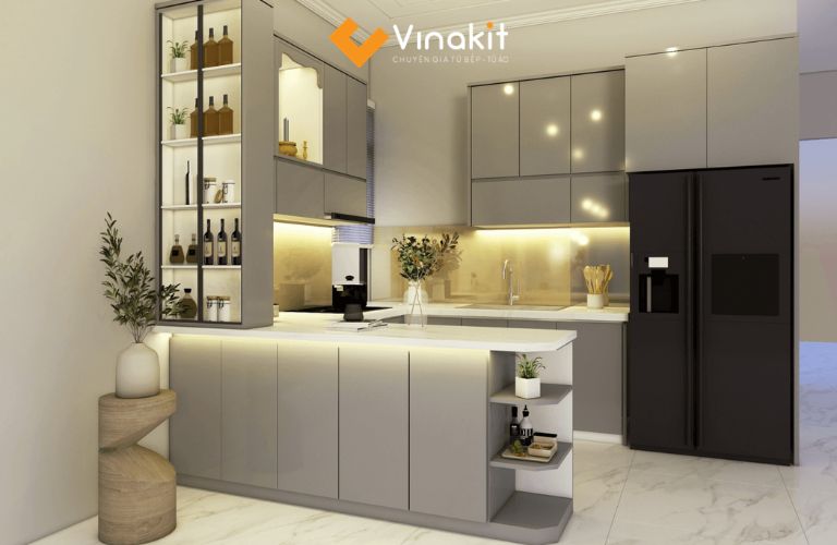 Kích thước tủ bếp và quầy bar