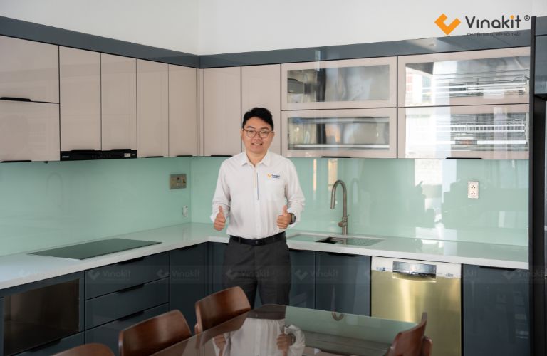 Tủ bếp inox Vinakit được nhiều gia chủ tại Hà Nội lựa chọn