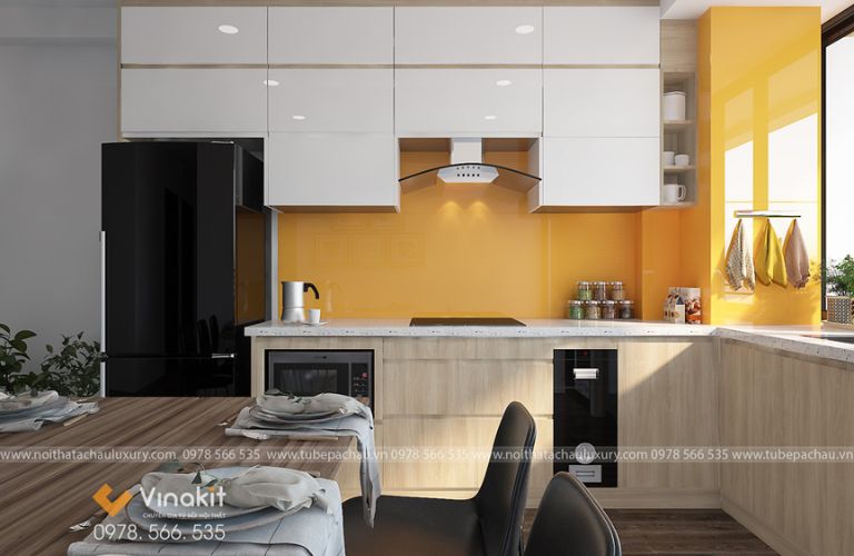 Tận dụng kệ treo và không gian tường