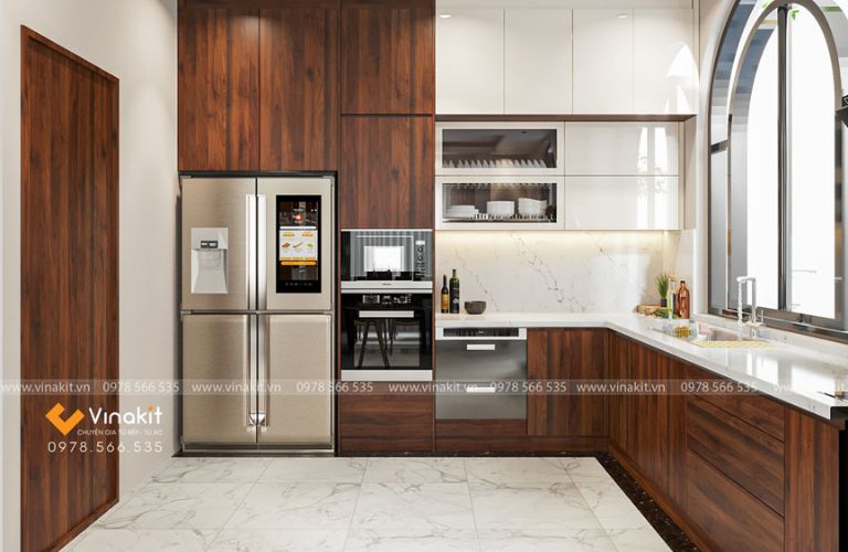 Tủ bếp nhựa cánh Laminate CLA05