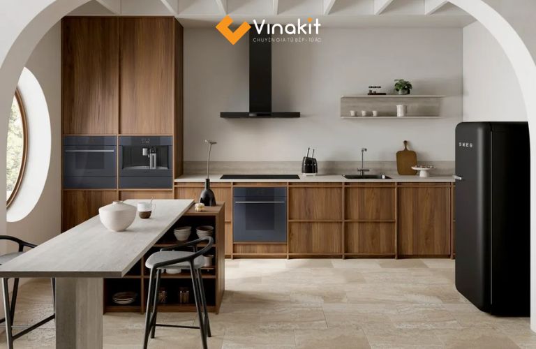 Mẫu tủ bếp đa năng cho người ít nấu nướng