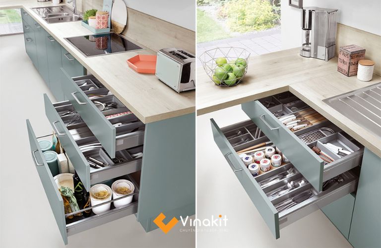 Mẫu tủ bếp đa năng tối ưu chi phí đầu tư