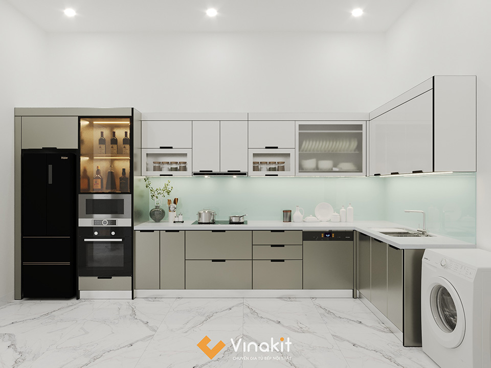 tùy chỉnh cấu trúc tủ bếp