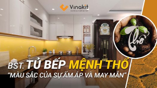 Tủ bếp cho người mệnh thổ