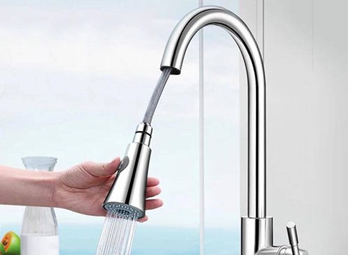 Vòi rửa bồn rửa chén có dây rút tiện lợi