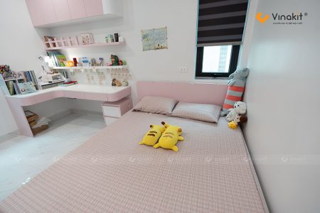 Phòng ngủ gỗ An Cường thi công nội thất Thanh Oai