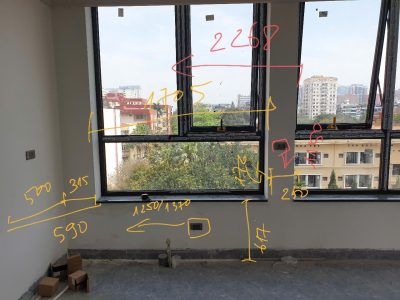 Đo đạc hiện trạng bếp nhà chú Tuấn Nguyễn Phong Sắc