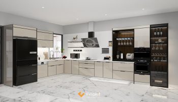 Mẫu tủ bếp inox đẹp tại TP HCM