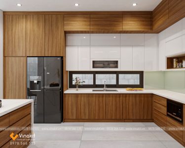 tủ bếp dưới khung inox