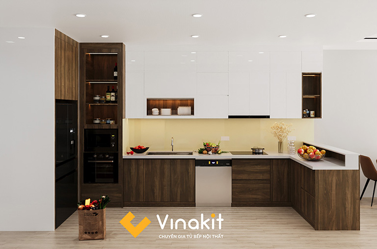 làm tủ bếp chữ L