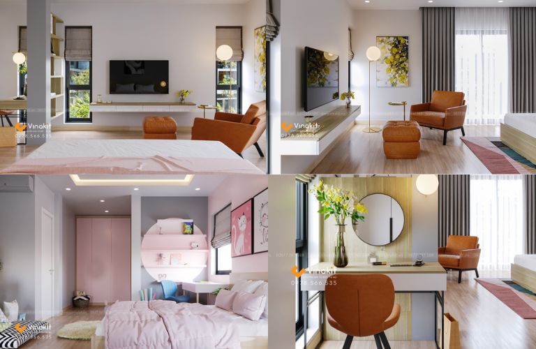 Bộ nội thất biệt thự NTBT07 có kiểu dáng phong cách hiện đại, tinh tế và thẩm mỹ cao