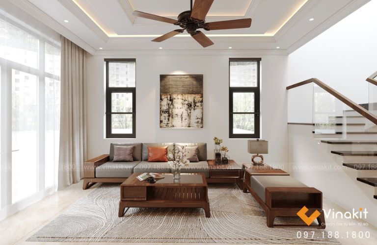 Bộ nội thất biệt thự NTBT10 mang phong cách thiết kế hiện đại theo yêu cầu