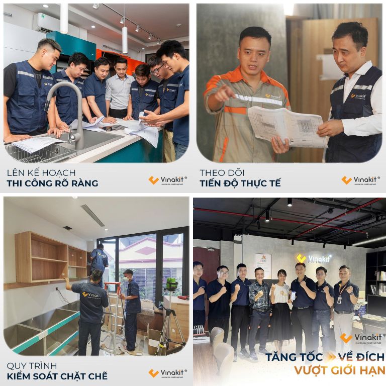 Quy trình thiết kế thi công nội thất biệt thự tại TPHCM của Vinakit