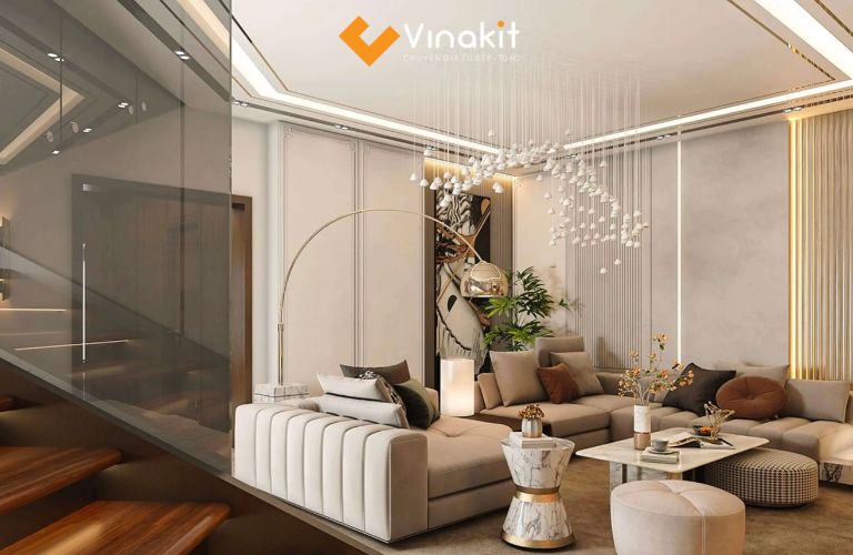 Thiết kế nội thất nhà biệt thự phong cách hiện đại, tối giản