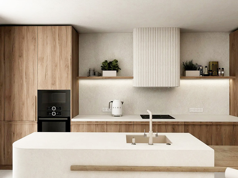 tủ bếp hiện đại 2025