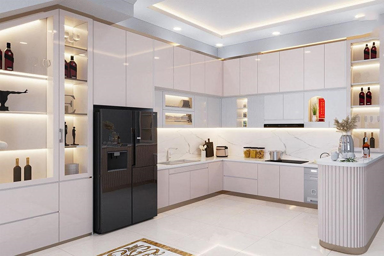 tủ bếp quầy bar