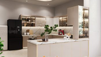 tủ bếp quầy bar