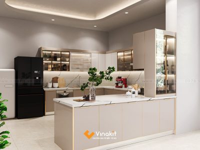 tủ bếp quầy bar