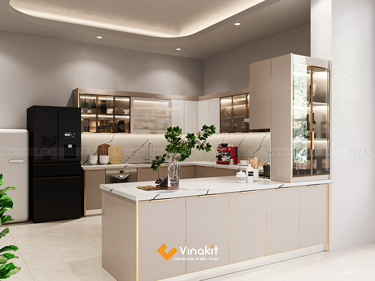 tủ bếp quầy bar