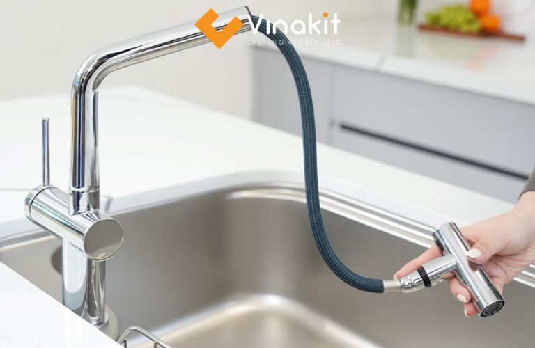 Vòi rửa bát dây rút