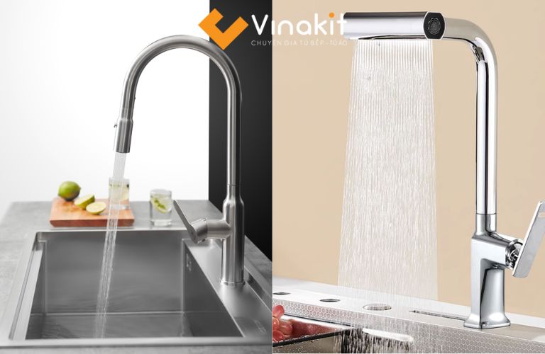 Vinakit chuyên cung cấp các sản phẩm vòi rửa bát chính hãng từ các thương hiệu uy tín