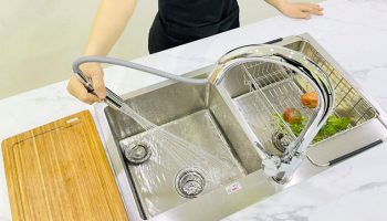 vòi rửa bát dây rút