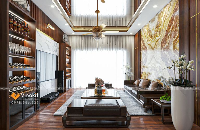 Bộ nội thất phòng khách nhà phố NTNP01