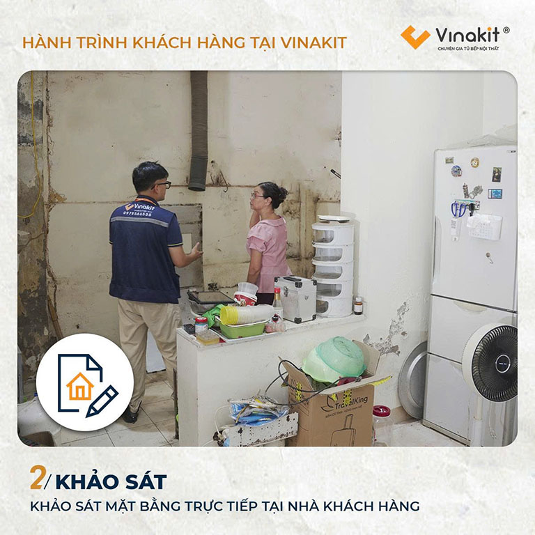 đặt tủ bếp Vinakit 