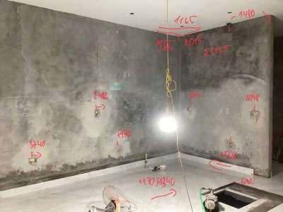 Đo đạc hiện trạng bếp nhà chị Giang, Bùi Xương Trạch.