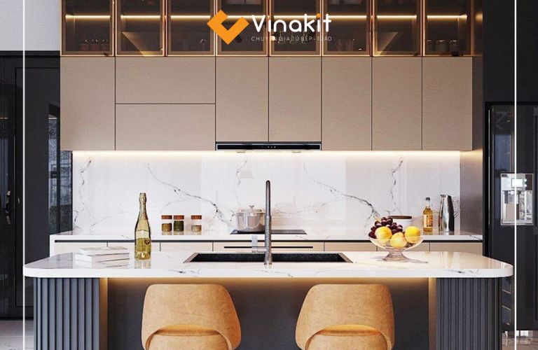 Tủ bếp mini nhựa Picomat có bồn rửa