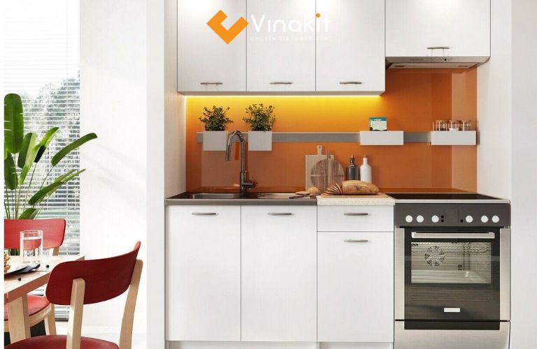 Tủ bếp mini có bồn rửa sở hữu nhiều thiết kế độc đáo, tiện nghi cho không gian sống