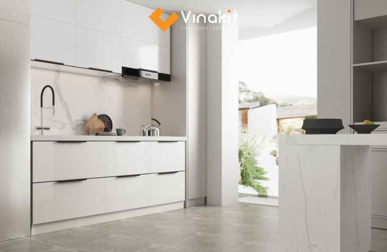 Tủ bếp mini nhựa Đài Loan có bồn rửa