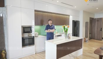 tủ bếp nhựa acrylic