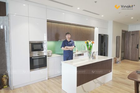 tủ bếp nhựa acrylic