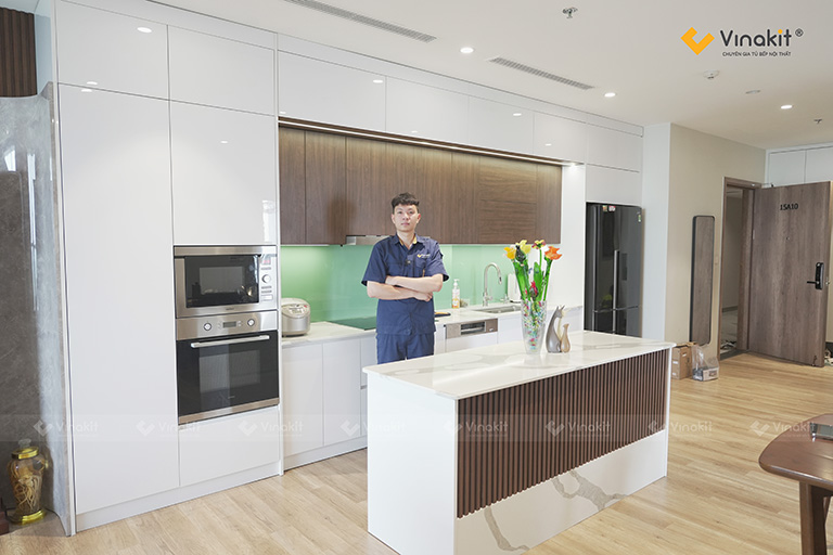 tủ bếp nhựa acrylic