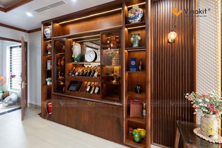 Cận cảnh bàn giao công trình thiết kế thi công nội thất Hà Đông nhà chị Yến.