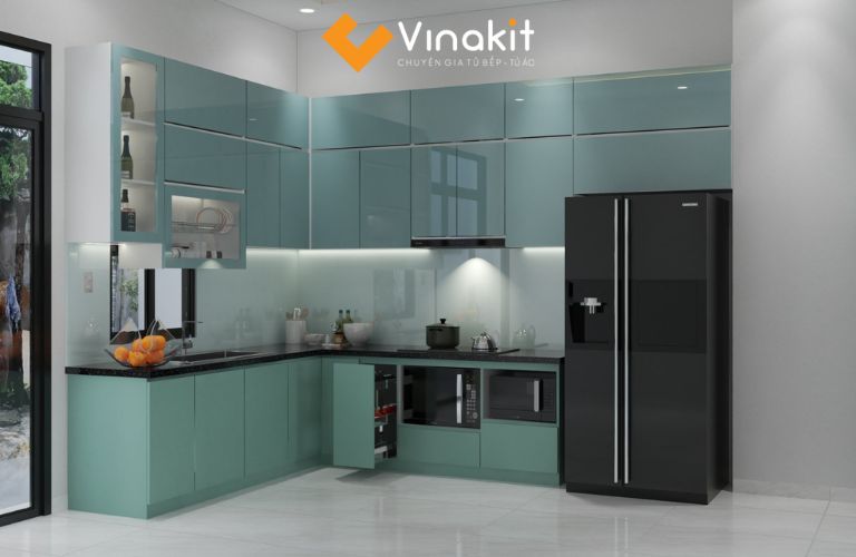 Tủ bếp nhựa có chi phí đầu tư thấp hơn tủ bếp Inox
