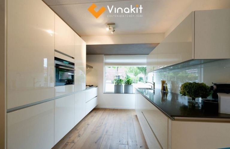 Tủ bếp Laminate song song