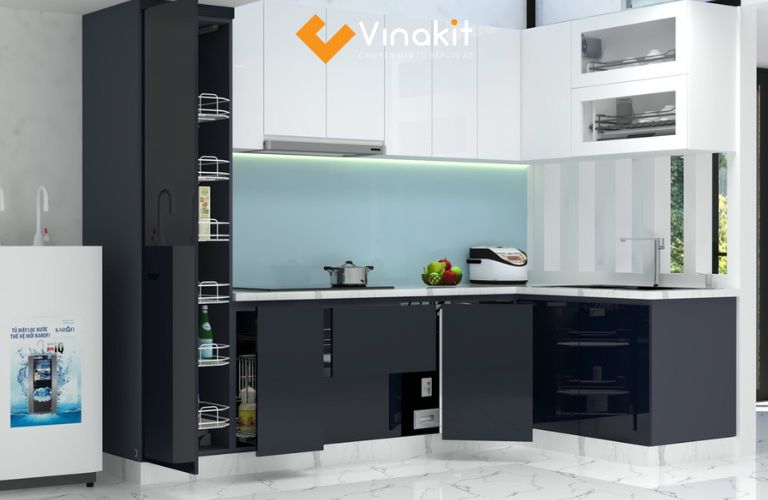 Mẫu tủ bếp nhựa