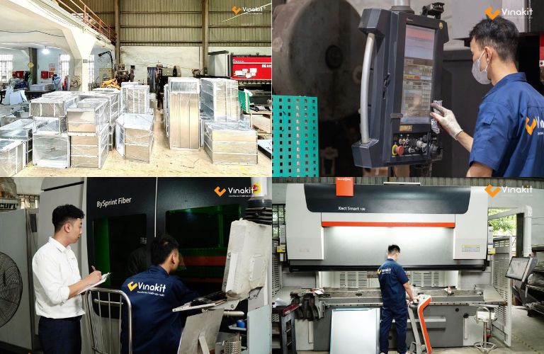 Hệ thống nhà máy hiện đại của Vinakit