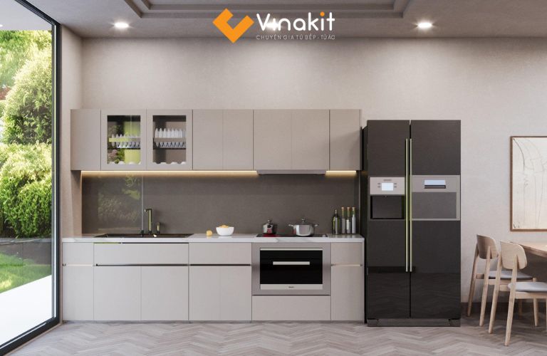Tủ bếp inox hệ module phù hợp với mọi không gian