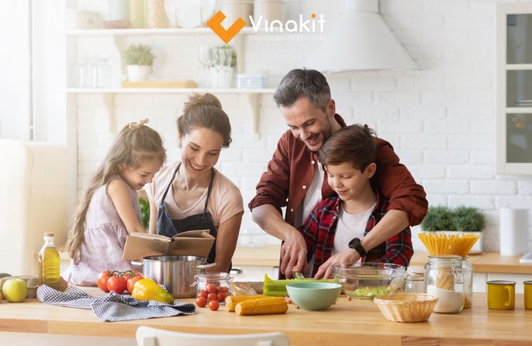 Đặt bếp đúng phong thuỷ mang lại may mắn cho gia đình