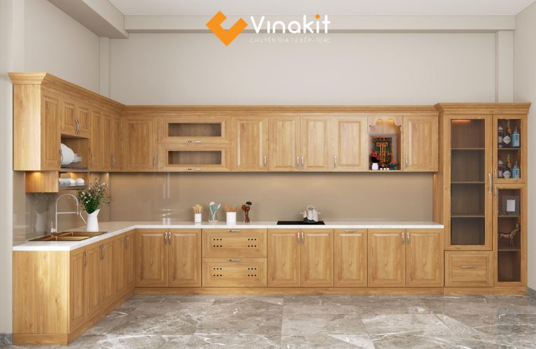 Màu sắc tủ bếp ảnh hưởng đến tính thẩm mỹ