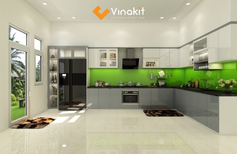 Tủ bếp nhựa có lợi thế rõ rệt nhờ sự đa dạng về màu sắc