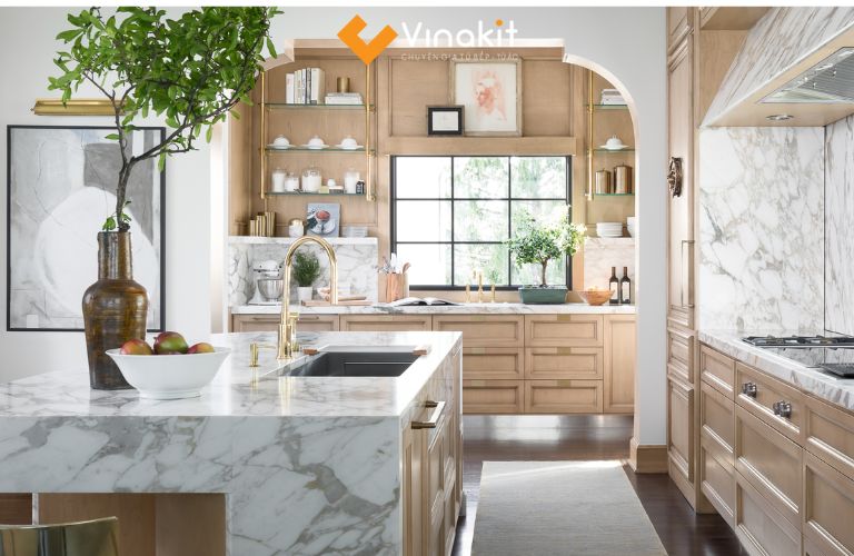 Thiết kế cửa sổ lớn cho không gian bếp